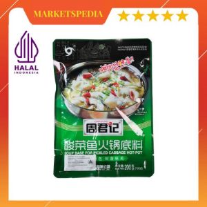 Bumbu Hotpot Instan Halal ZhouJunJi – Varian Tomato / Pickled Cabbage / Malaganguo – Kuah Soup Base Steamboat