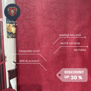 GORDEN BLACKOUT 6 GELOMBANG ( MUTIARA ) MOTIFSAFRON DOFF BLACKOUT 85% GRADE A GORDEN BLACKOUT MINIMALIS PREMIUM GORDEN BLACKOUT IMPORT
