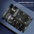 Dual Interface SSD Adapter for 2230/2242/2260/2280 M.2 NGFF SATA SSD. 