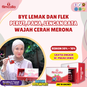 Flimcolla Fiber Pelangsing Detox Tubuh Original 100% BPOM