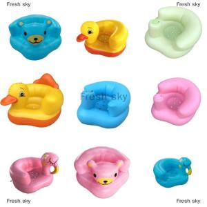 [COD] Fresh sky 1Pcs PVC Infants Blow Up Baby Chair Inflatable Baby Seat For Babies 3 Months Up Infant Floor Seats For Sitting Up Baby Seats