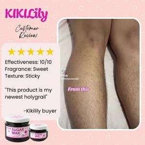 KIKILILY Hair Removal 100% Natural Sugar Wax BIG 300ml (Hot or Cold Sugaring Waxing Kit)