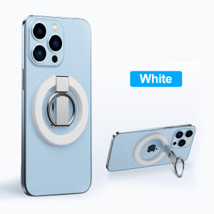 ECILY Magnetic Ring Phone Holder For MagSafe Case Ultra-thin Adjustable Magnetic Finger Ring Stand For i-Phone 15 14 13 12 Magnet Ring Buckle Grip