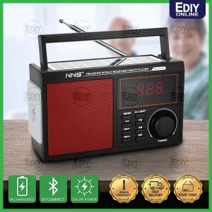NNS NS-2036S SOLAR RECHARGEABLE RADIO (RANDOM COLOR) USB TF BT MP3 SPEAKER TORCH LIGHT HIKING PICNIC FISHING Cas Dengan Cahaya Matahari Solar 收音機 Ediyonline Ediy