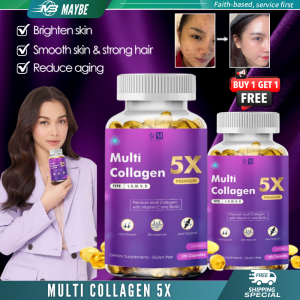 [BUY 1GET 1] MULTI COLLAGEN 5X PREMIUM Collagen Supplement Beauty Whitening Anti Aging Smooth Skin