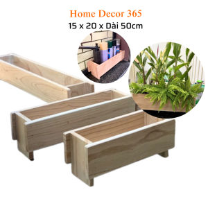 Chậu Cây Cảnh Đẹp Để Bàn Bằng Gỗ Tự Nhiên Chậu Gỗ Trồng Hoa Cây Cảnh Sen Đá