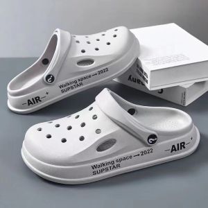 New Summer Clog Sandals For Women Fashionable Outdoor CoupleS Anti-Slip Odor-Resistant Thick-Soled Closed-Toe Slippers