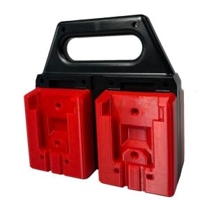 Upgrades 4 Slot ABS Holder Small Organizers with Secure Fit 4 Bay Tool Storage Rack for 18V/20V Tool