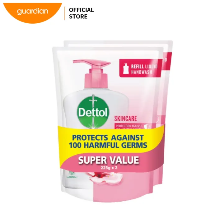 Dettol%20Liquid%20Hand%20Wash%20Skincare%20225ml%20Refill%20Twinpack%20-%20Image%202