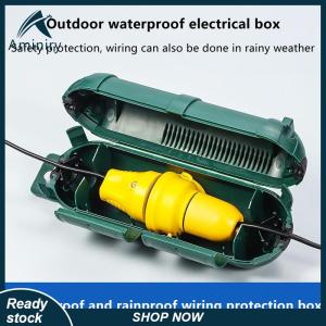 Aminiry[Love sports] Ngoài trời mở rộng dây an toàn bìa với con dấu không thấm nước thời tiết kết nối điện hộp để bảo vệ ngoài trời ổ cắm cắm