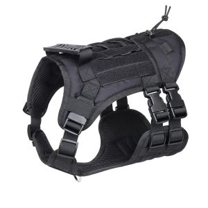 Heavy DutyTactical Leash Set Dog Harness for Large Dog No Pull AdjustableHarness Reflective Service Training Easy Control2026