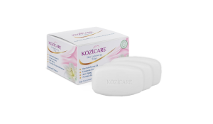 Kozicare Skin Lightening Soap Pack of 3 | Kojic Acid & Vitamin C | Anti Aging & Sun Protection | Moisturizing Bath Soap for Men & Women | Remove Dark Spots & Hyperpigmentation