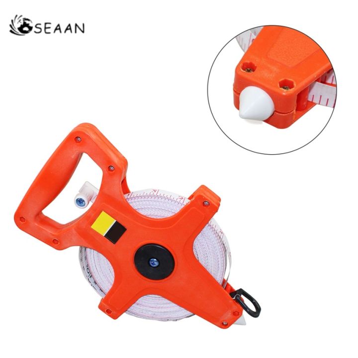 50M/100M Unwinding Glass Fiber Tape Measure Tape Measure Leather Tape