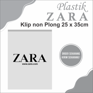 Isi 50 Pcs (Size 25 x 35cm) Plastik ZARA No Plong Plastik ZARA Kantong ZARA Plastik H&M Plastik Uniqlo Plastik Klippound Plastik Custom