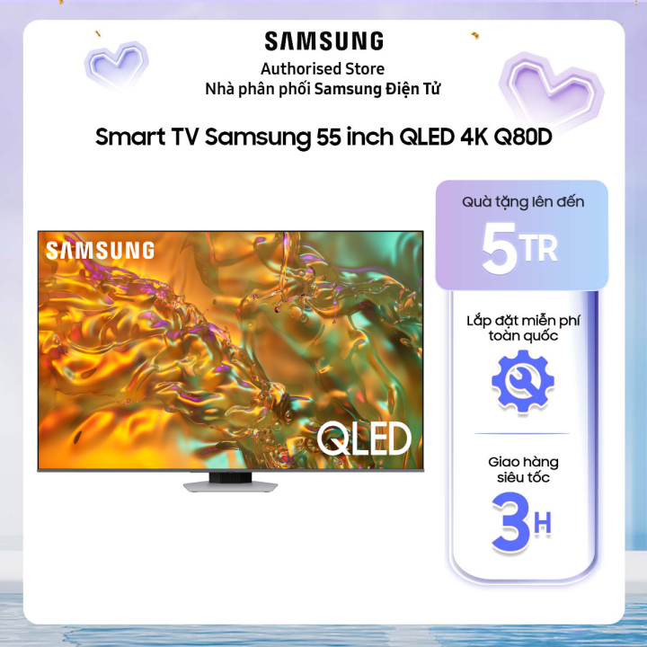 [Giao hàng và lắp đặt toàn quốc][Model 2024] 55Q80DA - Smart Tivi Samsung QLED 4K 55 inch QA55Q80D QA55Q80D QA55Q80DAKXXV