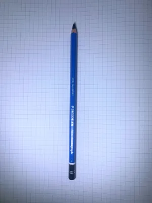 ดินสอ 1 แท่ง EE 6B 5B 4B 3B 2B HB 2H Staedtler Lumograph สเต็ดเลอร์ ลูโมกราฟ Drawing Pencil