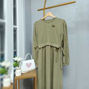 HAIFA DRESS GAMIS CRINKLE AIRFLOW PREMIUM  / GAMIS MODEL TERBARU  UKURAN LXLXXL  BESTSELLER