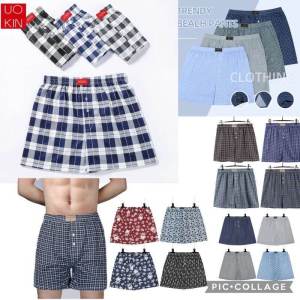 UOKIN Boxer Men Comfortable short Briefs / Seluar Dalam Boxer Lelaki / Seluar Dalam Lelaki Boxer / Seluar Tidur Lelaki / Underwear Boxer Men 男士四角裤