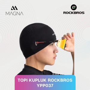 Topi Kupluk Sepeda Rockbros YPP037 Hitam Cycling Cap Anti UV Ice Silk