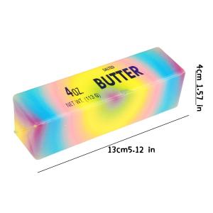 Super Soft Cheese Butter Stick Squeeze Toy Slow Rising Hand Relaxation Pinch Toy Stress Relief Simulation Food Squishy Slow Rebound Fidget Sensory Toy Stress Ball