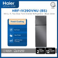 Haier HRF-IV290VNU (BS) 9.9 cu.ft./283L Fresh Cooling Twin Inverter No Frost Two Door Refrigerator (Silver Black). 