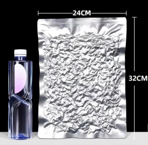 100pcs Heat Seal Glossy Aluminum Foil Bag Food Grade Vacuum Pouch Storage Foil Pouch Food Storage