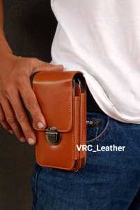 Dompet Hp Pria Pinggang 2 Slot Kulit Sapi Asli