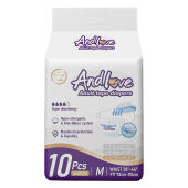 [24 hours delivery] ANDLOVE Adult Diapers M/L/XL (10pcs/1pack) Adult Tape Diaper Leak-Proof