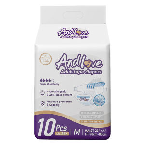 [24 hours delivery] ANDLOVE Adult Diapers M/L/XL (10pcs/1pack) Adult Tape Diaper Leak-Proof