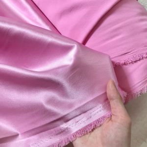 Vải Lụa Vân Gỗ Hồng Trơn Khổ 1m5 - Dày Dặn Đàn Hồi 2 Chiều - May Áo Kiểu Đầm Váy Đồ Thiết Kế