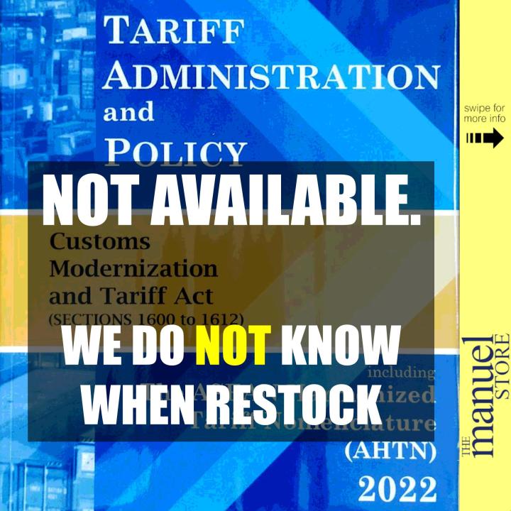 AHTN (2022) Tariff Administration and Policy ASEAN Harmonized Tariff