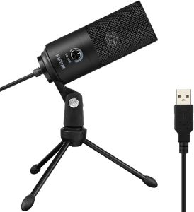 FIFINE USB Microphone Metal Condenser Recording Microphone for Laptop MAC or Windows Cardioid Studio Recording Vocals Voice OversStreaming Broadcast and YouTube Videos-K669B
