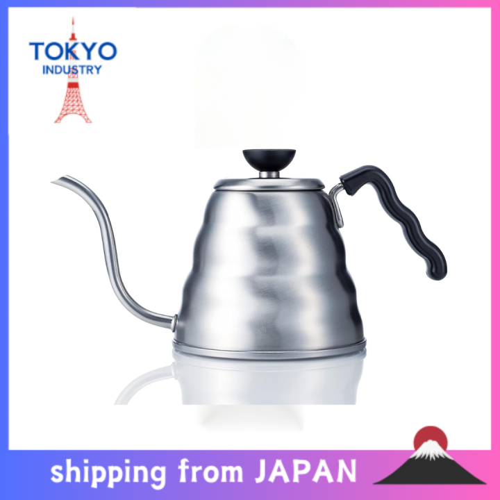Bollitore Hario KPK-600-HSV Pour Control Kettle – Modello Kasuya, 600ml, Acciaio Spazzolato