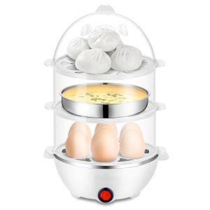 【Egg Boiler】Mini Egg Boiler Electric Egg Steamer Smart Milk Warmer for Home Egg Boiler