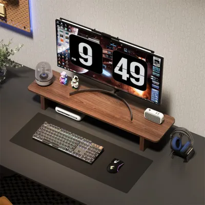 Kệ để màn hình máy tính decor góc làm việc chất liệu gỗ MDF - GA28