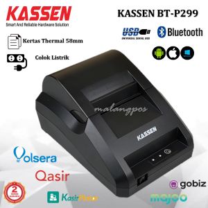 Printer Bluetooth Kassen BT-P299 BTP299 Printer Thermal 58mm Support Mokapos Majoo Qasir