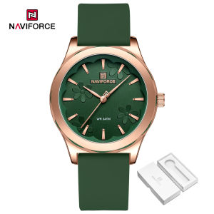 NAVIFORCE Women Watch Fashion Casual Watches Waterproof 2024 Elegant Girls Original Quartz Rubber Watch