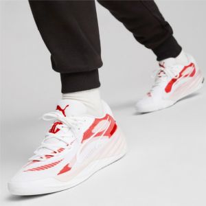 Original Scooter Henderson Combat Basketball Shoes Mens Low Top All-Pro Nitro Non-slip Wear Breathable Brown Orange White