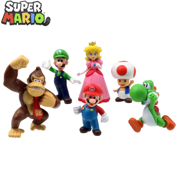 ToyStory 6pcs/18pcs Super Mario Brothers PVC Action Figures Toys