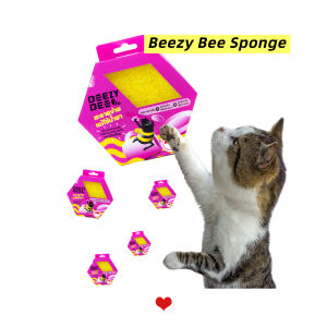 Beezy Bee Dish&Glass Bee Sponge บีซี่ บี ฟองน้ำผึ้งชามแก้ว สีเหลือง ร้อนเย็น set 1 ชิ้น