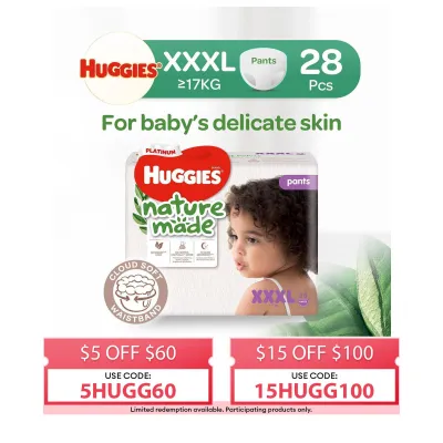 Huggies Platinum Naturemade Pants XXXL 28S