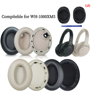 1000XM5 Protein Leather Replacement Earpads Compatible with Sony WH-1000XM5 WH1000XM5 HeadphonesEarmuffs Ear Cushions Ear Pads