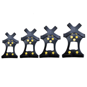 Ice Grip Crampons Tractions Cleats with 10 Teeth NonSlip Ice Cleats Snow Grip for Winter Outdoor Activity Enduring
