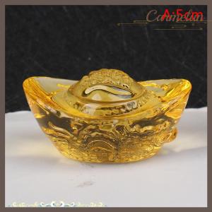 [Carmelun] จีนฮวงจุ้ยหยวน Bao มังกรรูปแบบ Ingot Lucky Blessing หน้าแรกเครื่องประดับ