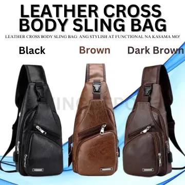 Shop Genuine Leather Crossbody Bag For Men online Lazada .ph