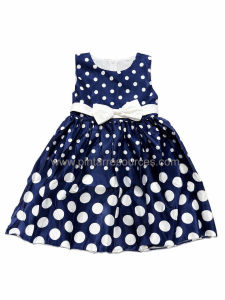 READY STOCK Kids Retro Vintage Dress 60s & 70s Dress Polka Dot Dress Stage Costume Pre-school Kindergarten Concert