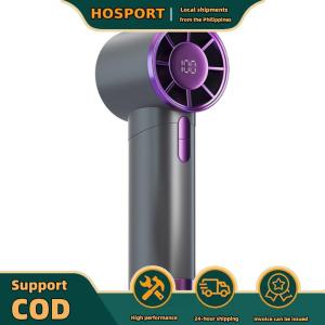 【HOSPORT】Portable Handheld Turbo Fan Desktop Fan 100 Gear Wind Small Pocket Fan High Speed Desktop Cooling Fan for Outdoor Travel