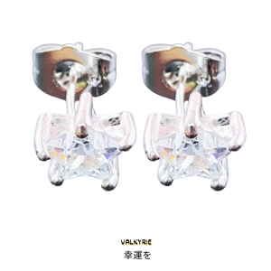 ต่างหูดาว star earrings ต่างหูมินิมอล ต่างหูเพชรสวิส CZ เพชรรัสเซีย Valkyrie Boutique 💎 ต่างหูสตั๊ด ต่างหูเงิน ไม่คัน ไม่ดำBright and Shine 100% ER-0639