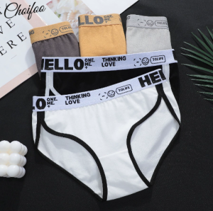 ChoiFoo ชุดชั้นในผู้หญิงแฟชั่นชุดชั้นในผ้าฝ้ายชุดชั้นในกีฬาได้ชุดชั้นในดูดซับเหงื่อไร้รอยต่อกางเกงในกลางเอวเย็นและระบายอากาศได้ดีกางเกงในยืดหยุ่นสูงในฤดูร้อน