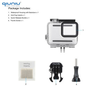 QIUNIU Waterproof Housing Case for GoPro Hero 7 Silver White 40m Underwater Dive Cover Protection Shell for Go Pro Accoessories